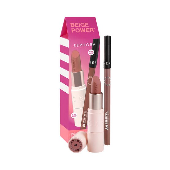 KIT LÁBIOS NUDE MATTE SEPHORA COLLECTION BEIGE POWER